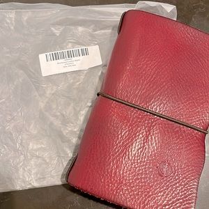 Old trend red multifunctional wallet leather NOMAD wallet ORGANIZER NWOT